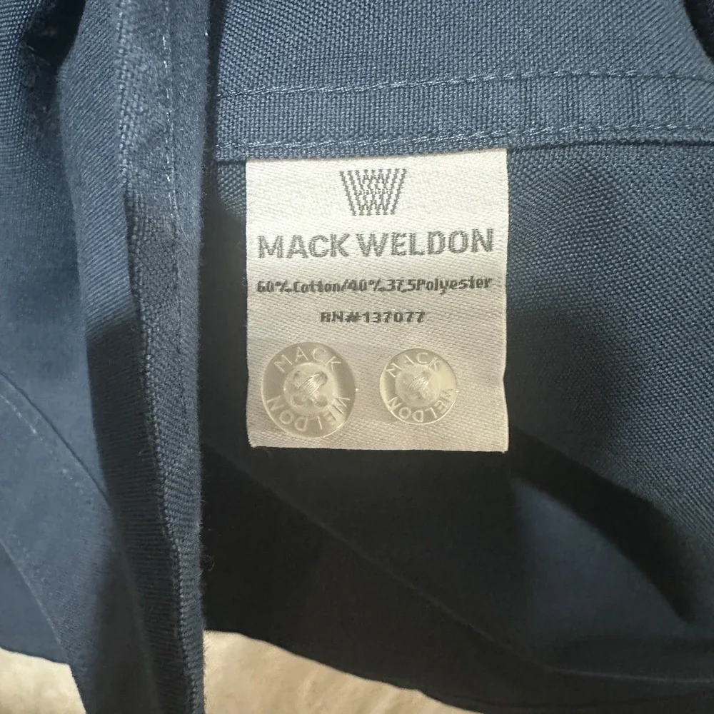 Mack Weldon For Daily Wear Men's Size XL Blue Button Up Long Sleeve Shirt